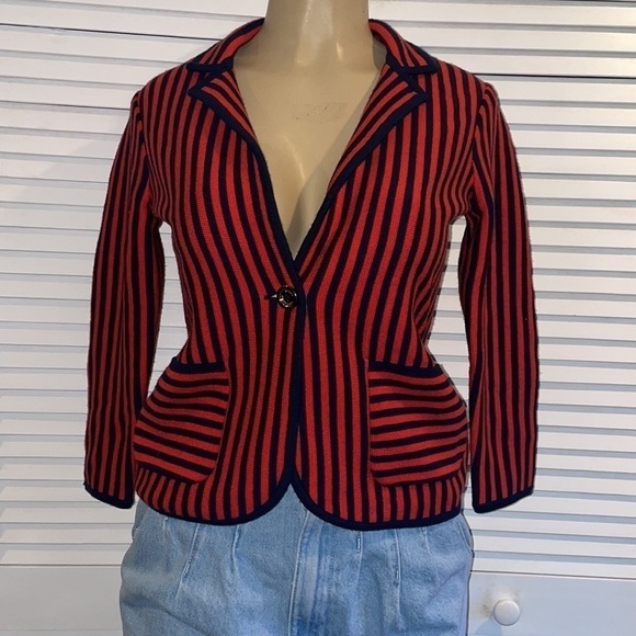 Vintage Juicy Couture Vertical Striped Blazer - Picture 3 of 7